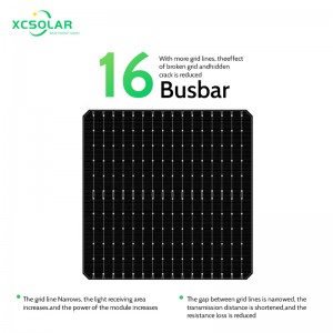 XC 555W-575W Solar Panel N-Type All Black Monocrystalline Module